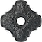 Ekena Millwork Peralta Ceiling Medallion (Fits Canopies up to 4 5/8"), 17 3/4"OD x 3 1/8"ID x 1"P, Pewter CM17PEPES - alternate 1